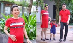 Lê Khánh khoe bụng bầu 7 tháng bên ông xã Tuấn Khải và con trai đầu lòng sau nghi vấn mang thai