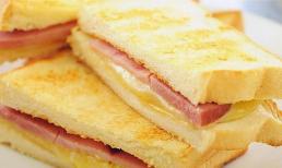 Cả nhà chúng tôi đều thích ăn bánh sandwich này hàng ngày, bánh giòn ở ngoài và mềm bên trong, 8 lát giải quyết bữa sáng của gia đình