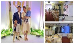 Kỳ Hân rạng rỡ bên ông xã và 2 con trong tiệc báo hỉ tại Cộng hòa Czech