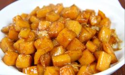 Một củ khoai lang, một củ gừng, đầu bếp dạy bạn làm món khoai lang gừng, giòn bên ngoài, dẻo và ngọt ngon bên trong