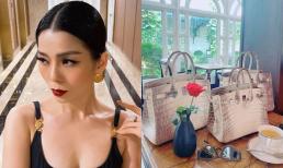 Khoe loạt túi Hermès Birkin 'nét căng' trị giá 10 tỷ nhưng bị ẩn ý mang hàng giả, Lệ Quyên đáp trả thế nào?