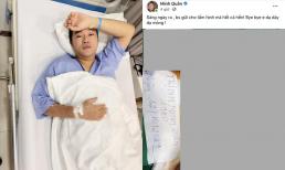 Sau một tuần nhập viện điều trị bệnh, ca sĩ Minh Quân đã phải cắt 80% dạ dày