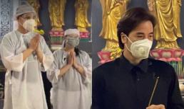 Tang lễ của đạo diễn Trần Cảnh Đôn: Bà xã gắng gượng tiếp đón đồng nghiệp, hai con buồn bã đáp lễ mọi người