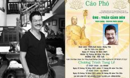 Thông tin chính thức về tang lễ của đạo diễn Trần Cảnh Đôn