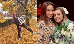 Lấy lại vẻ tươi tắn, Wendy ôm di ảnh Phi Nhung đi du lịch ngắm lá mùa thu tại Mỹ