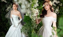 Ngắm Hoa hậu Đỗ Mỹ Linh đẹp hút hồn trong bộ váy cưới cô dâu, fan xuýt xoa khen ngợi