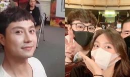 Khả Ngân bị 'bắt quả tang' đi xem Thanh Sơn diễn kịch, hôn má cực gần gũi với fan