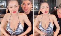 Ngân 98 quên kéo khóa quần khi đang livestream, Lương Bằng Quang nhanh tay có phản ứng
