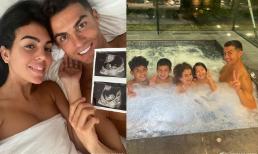 Bạn gái Ronaldo mang thai song sinh, siêu cầu thủ lên chức bố lần 5 