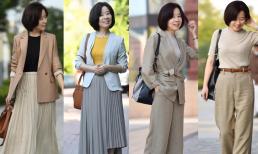 Một phụ nữ trung niên thực sự thời trang sẽ không mặc quần đen nếu cô ấy mặc vest! Chỉ cần nhìn vào người mẹ này