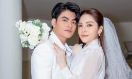 Công khai hẹn hò chưa lâu, cháu gái Kim Tiểu Long đăng ảnh cưới bên Lưu Hưng, gọi nam ca sĩ là chồng