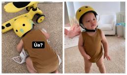 'Thánh meme' Leon nhà Hà Hồ đội mũ bảo hiểm tập xe nhưng ăn vạ cực lầy, Lisa đúng chuẩn chị đại siêu ngầu 