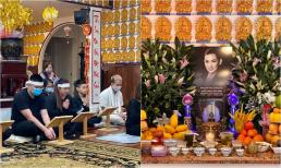 Wendy cùng ông xã đọc kinh cầu nguyện trong ngày cúng thất thứ 6 của cố ca sĩ Phi Nhung