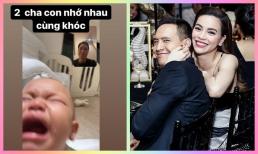 Hà Hồ xót xa vì cảnh ông xã Kim Lý và con trai Leon nhớ nhau đến phát khóc 
