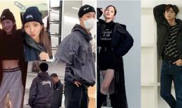 Chẳng biết vô tình hay cố ý mà Park Min Young và Park Seo Joon lại có sự đồng điệu lớn cả về phong cách thời trang lẫn cách tạo dáng