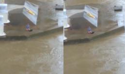 Nhảy cầu tự tử, nam thanh niên bơi vào trụ cầu giữa sông rồi liên tục kêu cứu