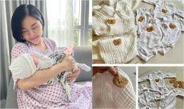 Khoe loạt đồ đáng yêu của hai nhóc tỳ sinh đôi, Vân Trang tiết lộ tự tay làm món quà này cho các con