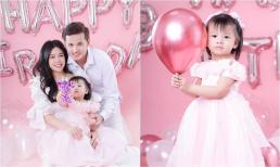 Vũ Ngọc Ánh và Anh Tài mừng sinh nhật con gái cưng tròn 2 tuổi, biểu cảm của nhóc tỳ gây chú ý