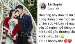 Lệ Quyên bất ngờ chia sẻ quan điểm đầy ẩn ý về tình yêu, nói gì mà dân tình nghi bị Lâm Bảo Châu lạnh nhạt? 