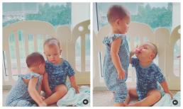 Dù mới 1 tuổi, Lisa nhà Hà Hồ khiến fans tan chảy với khoảnh khắc hôn Leon để an ủi khi em trai bị bệnh