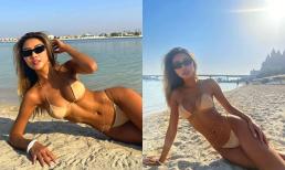 Tường Linh diện bikini khoe vóc dáng gợi cảm ở trời Tây, gây chú ý với vòng một 'căng tròn'