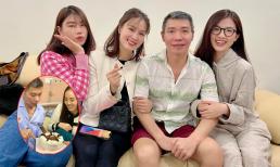 NSND Công Lý tươi tắn và vui vẻ bên đồng nghiệp sau 3 tháng nhập viện điều trị