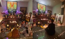 Các con nuôi tụng kinh cầu siêu cho mẹ Phi Nhung, quản lý cố ca sĩ chia sẻ một câu đầy xót xa