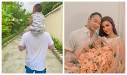 Lan Khuê vi vu miền biển cùng chồng con, khoảnh khoảnh ông xã doanh nhân của cô cõng quý tử lại đốn tim fan