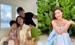 Lương Thế Thành và Thuý Diễm dắt quý tử đi biển: Con trai gây sốt vì bảnh như soái ca, mẹ lại trẻ trung hệt gái đôi mươi 
