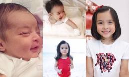 Mới ngày nào còn bế ngửa nay con gái 'Mỹ nhân đẹp nhất Philippines' đã ra dáng chị gái, được mẹ tặng trang sức dịp sinh nhật