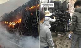 Đám cháy thiêu rụi kho chứa đồ cho thuê tiệc cưới, vốn liếng 10 năm tích góp của đôi vợ chồng hóa tro tàn