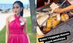 Ngoài trang phục, Hoa hậu Đỗ Thị Hà bất ngờ đem cả vali đồ ăn vặt đến tại Miss World 2021