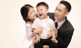 Ca sĩ Duy Khoa hiếm hoi đăng ảnh hai con cực đáng yêu