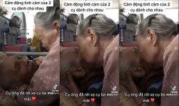 Khoảnh khắc cụ bà ôm chặt lấy cụ ông đang hấp hối khiến người xem ứa nước mắt
