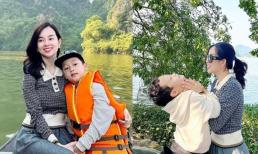 Ly Kute đăng ảnh mới nhất của con trai Khoai Tây, bẵng đi một thời gian bé đã cao lớn thế này