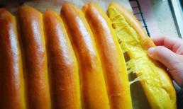 Cách làm bánh mì que bí đỏ đơn giản, thơm ngon bổ dưỡng, trẻ rất thích ăn 