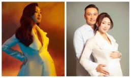 Vợ trẻ diễn viên Chi Bảo tung bộ ảnh bầu bí bên chồng cực thần thái dù ở tháng thứ 8 thai kì, tiết lộ luôn giới tính và tên con