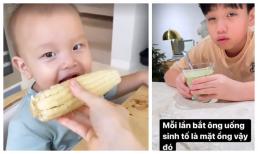 Hà Hồ bật cười vì nết ăn trái ngược của 2 con: Anh cả nhăn nhó thử món mới, nhóc ú quyết ăn sạch sành sanh