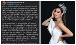 Khánh Vân chính thức lên tiếng về việc trưởng FC xóc xiểm 3 nàng Hậu khác, bất ngờ nhất là phản ứng của H'Hen Niê