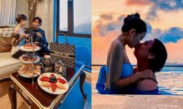 Vừa tổ chức lễ đính hôn, diễn viên Huỳnh Quý 'Gia đình là số 1' hôn bà xã tình tứ trong chuyến du lịch