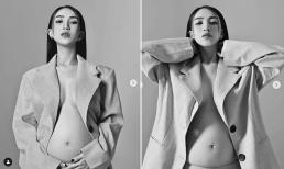 Ái nữ nhà đại gia Minh Nhựa tung bộ ảnh gợi cảm khi mang bầu lần 2