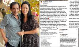 NSƯT Trịnh Kim Chi sao kê ngay khi bị nghệ sĩ Thương Tín tố mập mờ 244 triệu tiền bảo hiểm: 'Mong mọi người đừng bình luận nặng nề tránh làm tổn thương người khác'