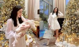 Bảo Thy cùng nhóc tỳ đón Giáng sinh, dân mạng chú ý chiếc túi hiệu của 'mẹ bỉm sữa' 