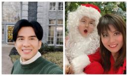 Đan Trường lần đầu đón Giáng sinh trong nhà mới ở Mỹ, quý tử hóa ông già Noel 'siêu cute'