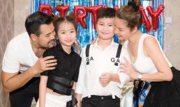 Ông Xã Hoa hậu Bùi Thị Hà tự tay trang trí không gian tiệc đón sinh nhật con trai