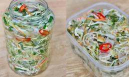 Mách nhỏ chị em cách làm món dưa chua hỗn hợp, ăn đưa cơm trong ngày lạnh