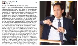 Duy Mạnh mắng thẳng mặt những nghệ sĩ đăng dòng trạng thái chúc mừng danh hài Hoài Linh: ''Kém hiểu biết'