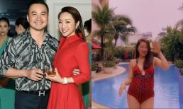 Bà xã Chi Bảo diện bikini ôm sát tự tin nhún nhảy với bụng bầu vượt mặt, tiết lộ luôn thời gian lâm bồn 