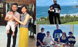 Chồng cũ MC Quỳnh Chi chia sẻ loạt ảnh hé lộ cuộc sống với con trai ở trời Tây