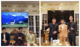 Hồ Văn Cường diện vest bảnh bao hát cùng Ngọc Sơn trong ngày đầu năm mới